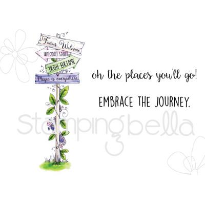 Stamping Bella Stempel - Tiny Townie Fairy Garden Fairy Sign