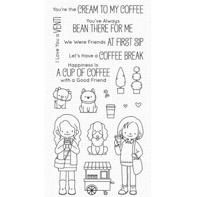 My Favorite Things Clear Stamps - Friends At First Sip