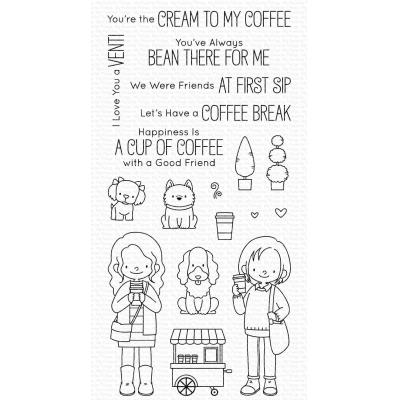 My Favorite Things Clear Stamps - Friends At First Sip