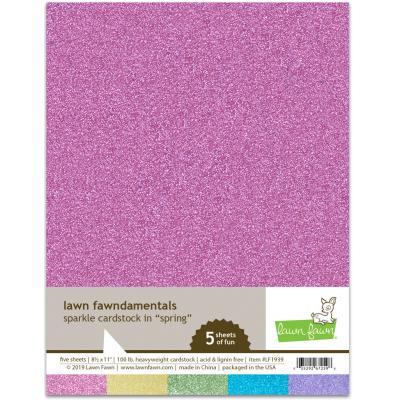 Lawn Fawn Sparkle Cardstock - Spring