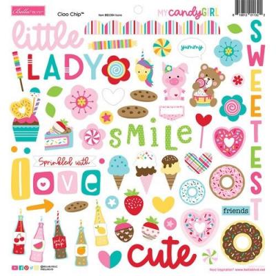 Bella Blvd My Candy Girl Sticker - Chipboard Icons