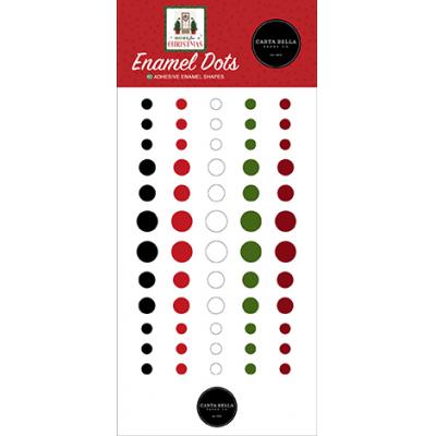 Carta Bella Home For Christmas Embellishments - Enamel Dots