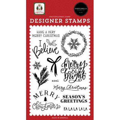 Carta Bella Home For Christmas Clear Stamps - I Believe