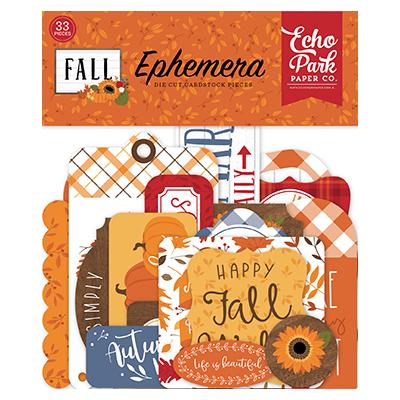 Echo Park Fall Die Cuts - Ephemera