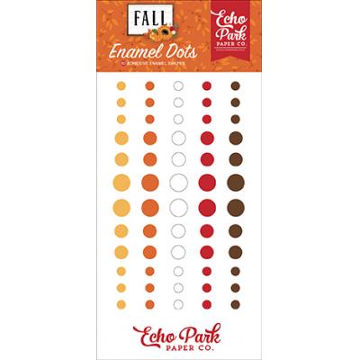 Echo Park Fall Embellishments - Enamel Dots