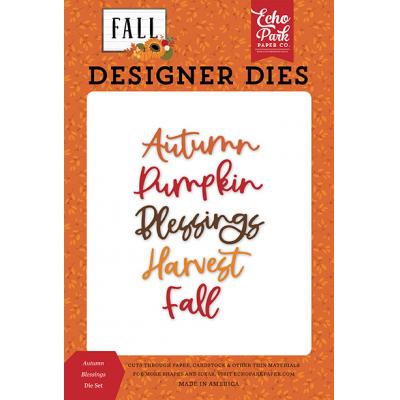 Echo Park Fall Die Set - Autumn Blessings