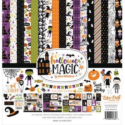 Echo Park Halloween Magic Designpapier - Collection Kit