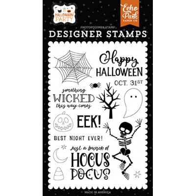 Echo Park Halloween Party Clear Stamps - Something Wicked