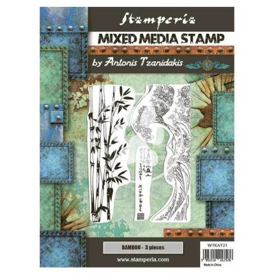 Stamperia Sir Vagabond In Japan Mixed Media Stamps - Bamboo
