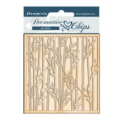 Stamperia Sir Vagabond In Japan Decorative Chips - Bamboo