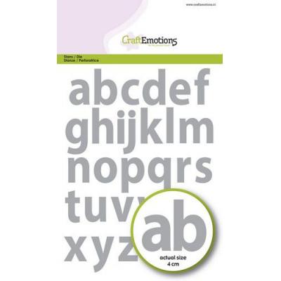 CraftEmotions Stanzschablone - Alphabet Kleinbuchstaben