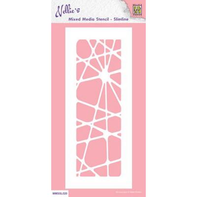 Nellies Choice Mixed Media Stencil Slimline - Linien