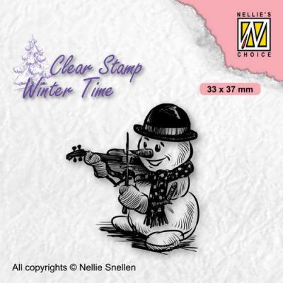 Nellies Choice Clear Stamp - Winter Time Snowman 5