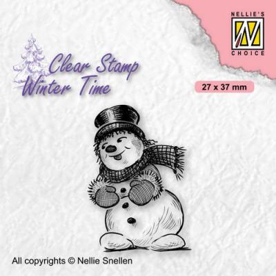Nellies Choice Clear Stamp - Winter Time Snowman 2
