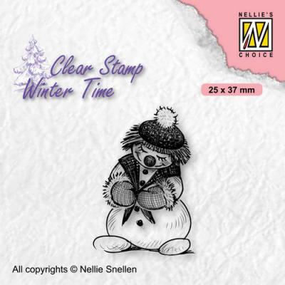 Nellies Choice Clear Stamp - Winter Time Snowman 1