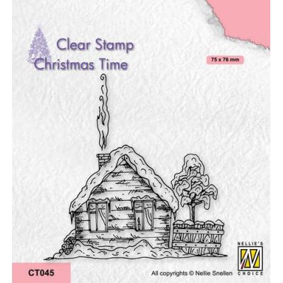 Nellies Choice Clear Stamp - Snowy Cottage