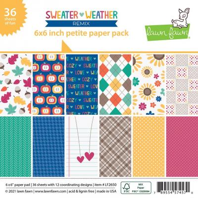 Lawn Fawn Sweater Weather Designpapier - Petite Paper Pack