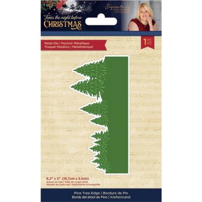 Crafter's Companion Twas The Night Before Christmas Metal Die - Die Pine Tree Edge