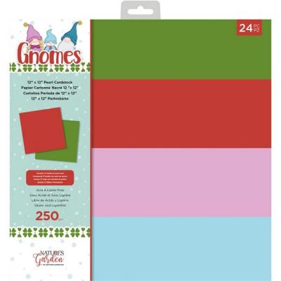 Crafter's Companion Natures Garden Gnomes Cardstock - Pearlescent Card Pad