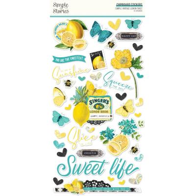Simple Stories Simple Vintage Lemon Twist - Chipboard Stickers