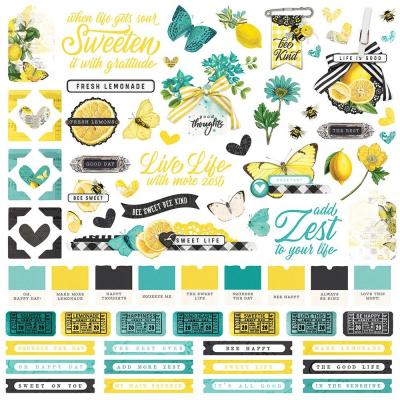 Simple Stories Simple Vintage Lemon Twist - Cardstock Sticker