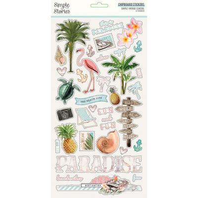 Simple Stories Simple Vintage Coastal - Chipboard Sticker