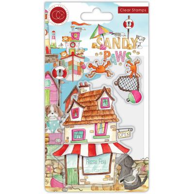 Craft Consortium Sandy Paws Clear Stamps - Fresh Fish