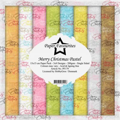 Dixi Craft Paper Favourites Designpapier - Merry Christmas Pastel