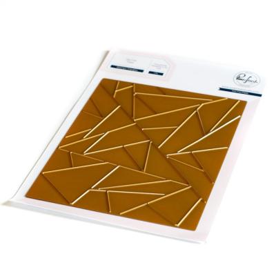 Pinkfresh Studio Hot Foil Plate - Abstract Triangles