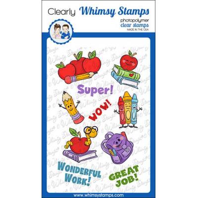 Whimsy Stamps Clear Stamps - Back To School