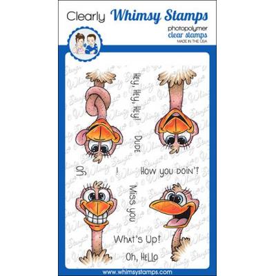 Whimsy Stamps Clear Stamps - Hey Ostrich