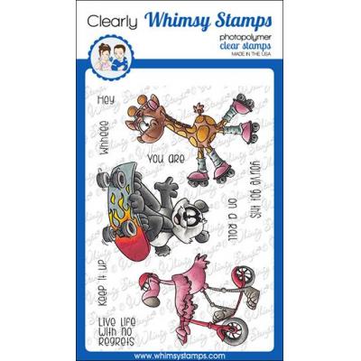 Whimsy Stamps Clear Stamps - On A Roll