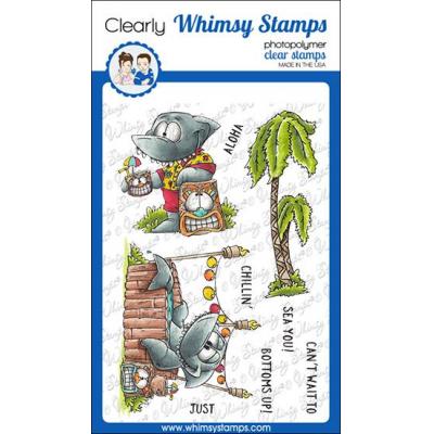 Whimsy Stamps Clear Stamps - Shark Fest