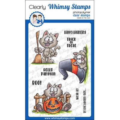 Whimsy Stamps Clear Stamps - Spooky Kitties