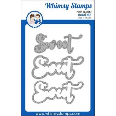 Whimsy Stamps Die Set - Sweet Word And Shadow
