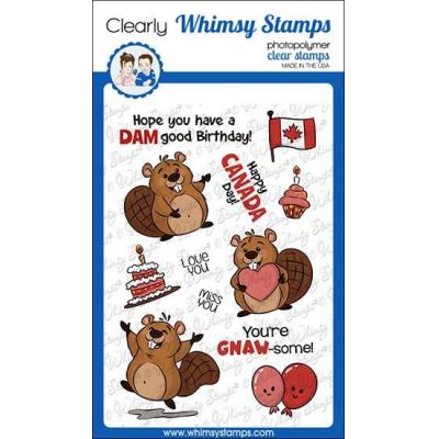 Whimsy Stamps Clear Stamps - Beaver Birthday
