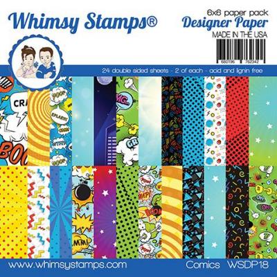 Whimsy Stamps Designpapier - Comics