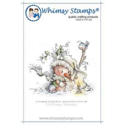 Whimsy Stamps Rubber Cling Stamp - Candle Light