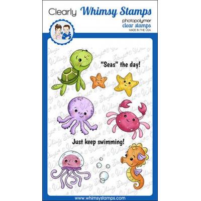 Whimsy Stamps Clear Stamps - Baby Sea Creatures