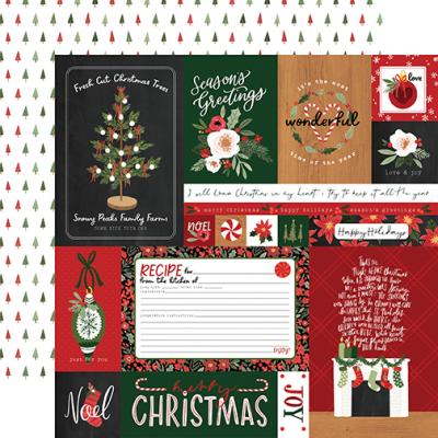 Carta Bella Happy Christmas Designpapier - Multi Journaling Cards