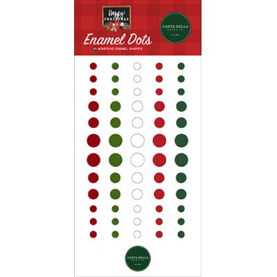 Carta Bella Happy Christmas Embellishments - Enamel Dots