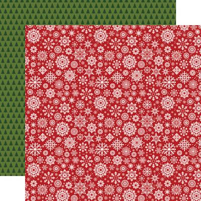 Echo Park Christmas Magic Designpapier - Swirling Snowflakes
