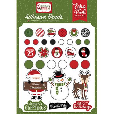 Echo Park Christmas Magic Embellishments - Adhesive Brads