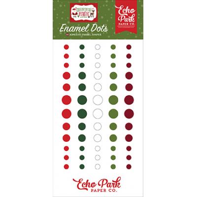 Echo Park Christmas Magic Embellishments  - Enamel Dots