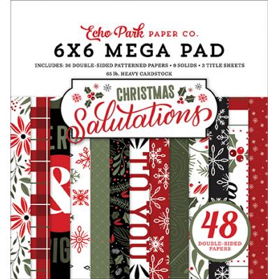 Echo Park Salutations Christmas Designpapier - Cardmakers Mega Pad