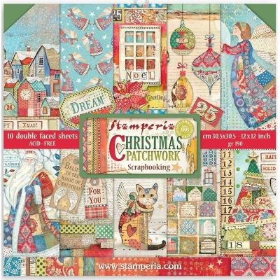 Stamperia Christmas Patchwork Designpapier - Christmas Patchwork