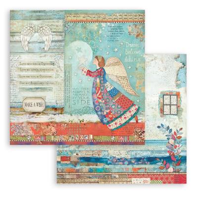 Stamperia Christmas Patchwork Designpapier - Angel