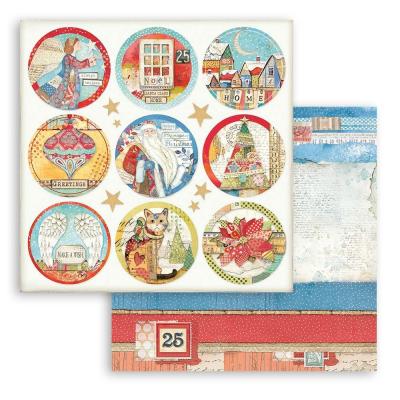 Stamperia Christmas Patchwork Designpapier - Rounds