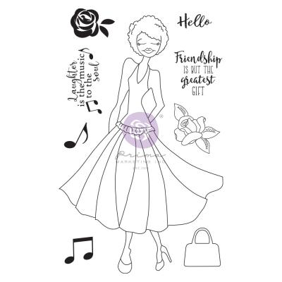 Prima Marketing Julie Nutting Cling Stamps - Doll Stamp Kamirah