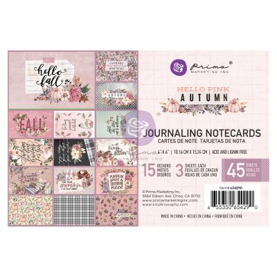 Prima Marketing Hello Pink Autumn - Journaling Cards